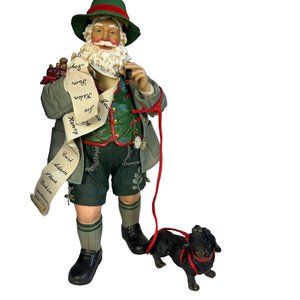 Possible Dreams Santa Clothtique Christmas in the Alps with adorable dachshund